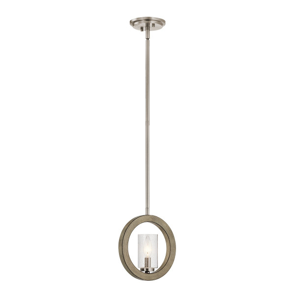 Lampa wisząca postarzana antyczna szarość Grand Bank 1xE14x40W Kichler 850378