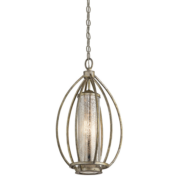 Lampa wisząca postarzane jasne złoto Rosalie 1xE27x60W Kichler 849333