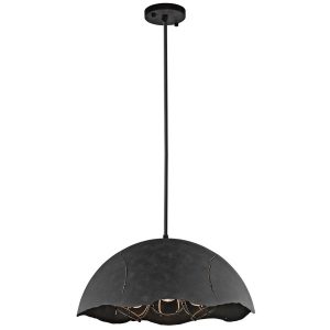Lampa wisząca postarzany cynk Fracture 3xE27x100W Kichler 849273