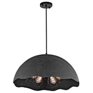 Lampa wisząca postarzany cynk Fracture 5xE27x100W Kichler 849460