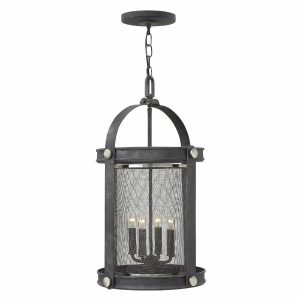 Lampa wisząca postarzany cynk Holden 4xE14x60W Hinkley 849156