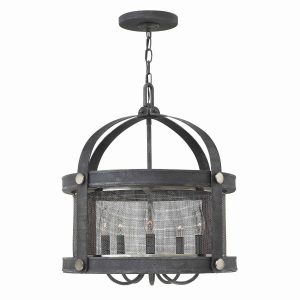 Lampa wisząca postarzany cynk Holden 5xE14x60W Hinkley 849270