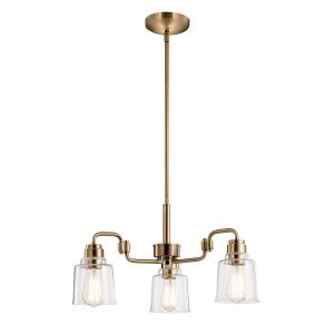 Lampa wisząca postarzany mosiądz Aivian 3xE27x60W Kichler 849385