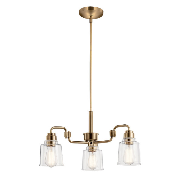 Lampa wisząca postarzany mosiądz Aivian 3xE27x60W Kichler 849385