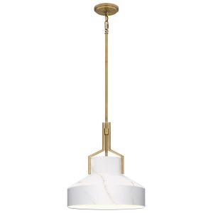 Lampa wisząca postarzany mosiądz-opalowy BRECKEN 2xE27x60W Quoizel 836448 Lampa wisząca postarzany mosiądz-opalowy BRECKEN 2xE27x60W Quoizel 836448