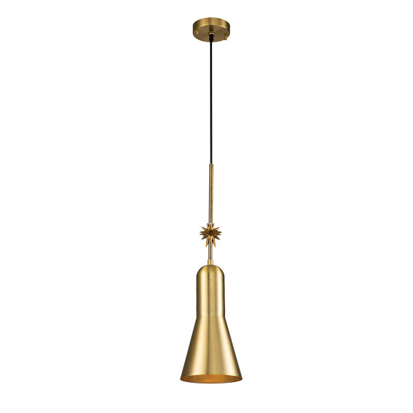 Lampa wisząca postarzany mosiądz-płatki złota Etoile 1xE27x60W Elstead 850277