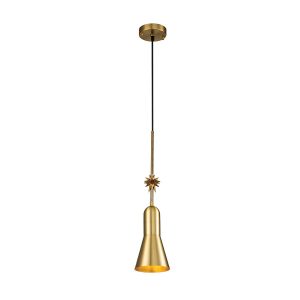 Lampa wisząca postarzany mosiądz-płatki złota Etoile 1xE27x60W Elstead 850229 Lampa wisząca postarzany mosiądz-płatki złota Etoile 1xE27x60W Elstead 850229