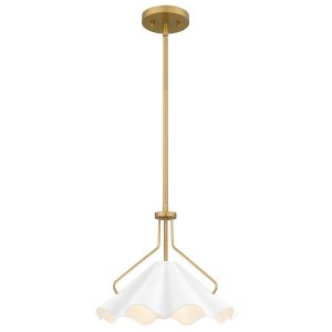 Lampa wisząca postarzany mosiądz-strukturalna biel MEJIA 1xE27x60W Quoizel 837919 Lampa wisząca postarzany mosiądz-strukturalna biel MEJIA 1xE27x60W Quoizel 837919