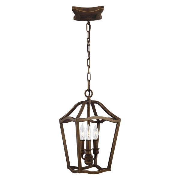Lampa wisząca postarzany mosiądz Yarmouth 3xE14x60W Feiss 849422
