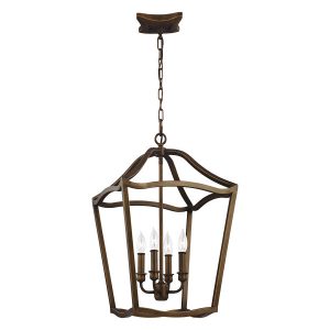 Lampa wisząca postarzany mosiądz Yarmouth 4xE14x60W Feiss 849192 Lampa wisząca postarzany mosiądz Yarmouth 4xE14x60W Feiss 849192