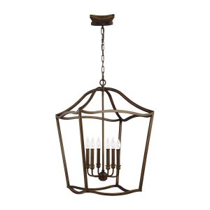 Lampa wisząca postarzany mosiądz Yarmouth 6xE14x60W Feiss 849344 Lampa wisząca postarzany mosiądz Yarmouth 6xE14x60W Feiss 849344