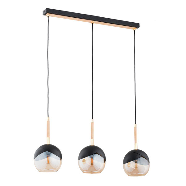Lampa wisząca PRADA czarno-złota 3xE27x15W wym:85x15x70cm IP20 Alfa 1026993