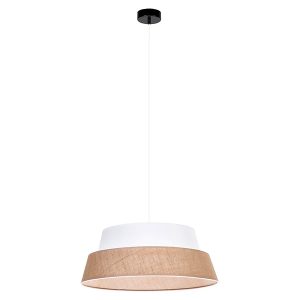 Lampa wisząca Preto Jute tkaninowa beżowa 56102