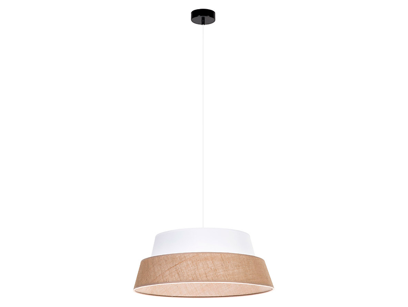 Lampa wisząca Preto Jute tkaninowa beżowa 56102