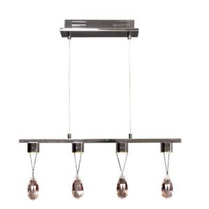 Lampa wisząca PRISMA chromowana LED 4x3W lm Candellux 924065 Lampa wisząca PRISMA chromowana LED 4x3W lm Candellux 924065