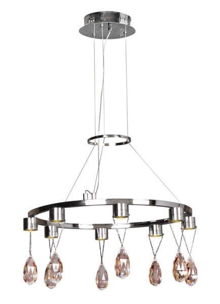 Lampa wisząca PRISMA chromowana LED 8x3W lm Candellux 360471