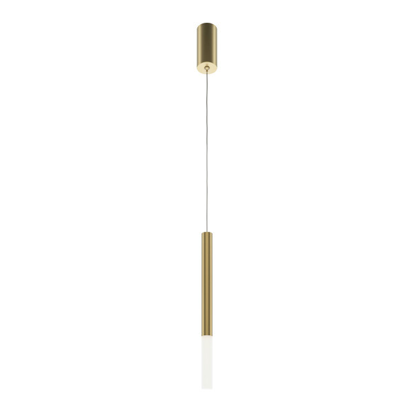 Lampa wisząca PRO SHADE tuba złoto-biała LED 6W 4000K 500lm IP20 Maytoni 1019073