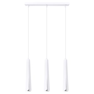 Lampa wisząca Prysm 3-punktowa 120 cm stalowa biała 328992