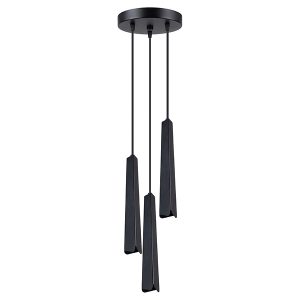 Lampa wisząca Prysm 3-punktowa stalowa czarna 328993