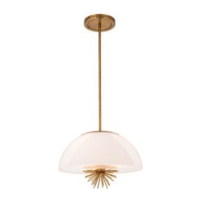 Lampa wisząca przecierane złoto-opalowy STARING 3xE14x40W Elstead 836910