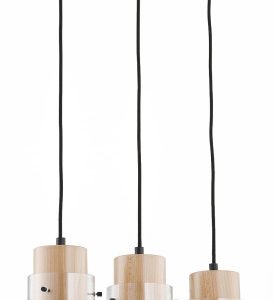 Lampa wisząca przezroczysta Tantum 3xE27x60W wym: 100x48x13 cm Alfa 854269