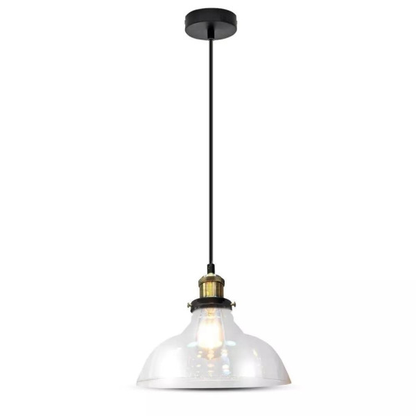Lampa wisząca przezroczysta VT-7210 1xE27x60W wym: 110x24x24 cm V-TAC 851500