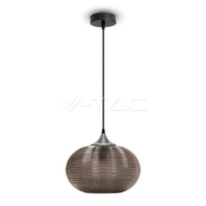 Lampa wisząca przezroczysta VT-7350 1xE27x60W wym: 100x33x33 cm V-TAC 850927 Lampa wisząca przezroczysta VT-7350 1xE27x60W wym: 100x33x33 cm V-TAC 850927