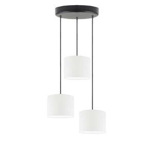 Lampa wisząca PUEBLO 3-punktowa Czarny/ Biały 961087 Lampa wisząca PUEBLO 3-punktowa Czarny/ Biały 961087