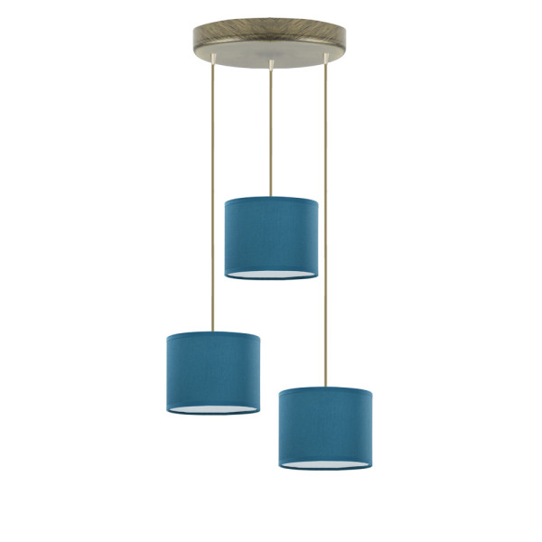 Lampa wisząca PUEBLO loft Stare złoto/Morski 949432