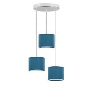 Lampa wisząca PUEBLO regulacja Chrom/Morski 949411 Lampa wisząca PUEBLO regulacja Chrom/Morski 949411