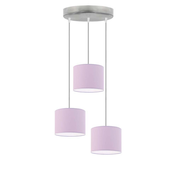 Lampa wisząca PUEBLO regulowana Srebrny/ Jasny Fioletowy 961638