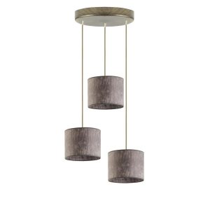 Lampa wisząca PUEBLO sufitowa 3 pkt Stare złoto/ Szary Melanż (Beton) 949382 Lampa wisząca PUEBLO sufitowa 3 pkt Stare złoto/ Szary Melanż (Beton) 949382