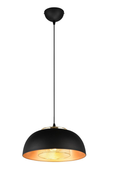 Lampa wisząca PUNCH czarno-złota 1xE27x40W wym:150x35x35cm IP20 RL 990276