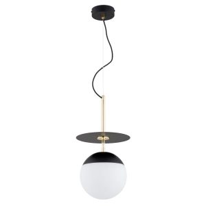 Lampa wisząca QEENCY biała kula na sticku czarna 1xE27x15W IP20 Alfa 1019256 Lampa wisząca QEENCY biała kula na sticku czarna 1xE27x15W IP20 Alfa 1019256