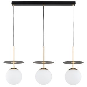 Lampa wisząca QEENCY białe kule czarna 3xE14x10W wym:80x20x76cm IP20 Alfa 1019117 Lampa wisząca QEENCY białe kule czarna 3xE14x10W wym:80x20x76cm IP20 Alfa 1019117