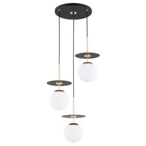 Lampa wisząca QEENCY białe kule czarna 3xE14x10W wym:90x45x45cm IP20 Alfa 1019344 Lampa wisząca QEENCY białe kule czarna 3xE14x10W wym:90x45x45cm IP20 Alfa 1019344