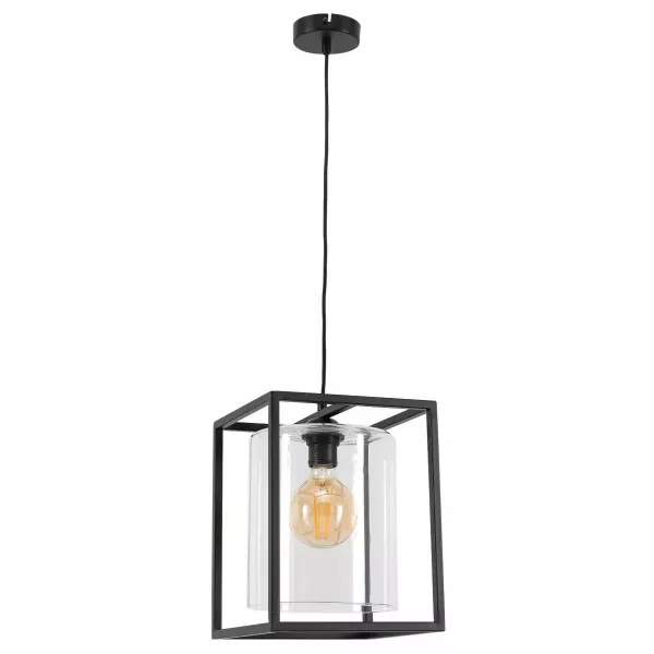 Lampa wisząca QUADRATUS czarna 432651