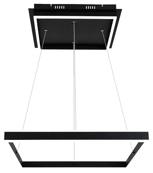 Lampa wisząca Quadro czarna matowa-biała LED 1x60W 4000K 1670lm Rabalux 852620
