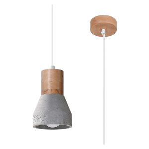 Lampa wisząca Qubic betonowa szara 52552 Lampa wisząca Qubic betonowa szara 52552