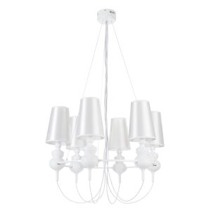 Lampa wisząca QUEEN-6 biała 755349 Lampa wisząca QUEEN-6 biała 755349