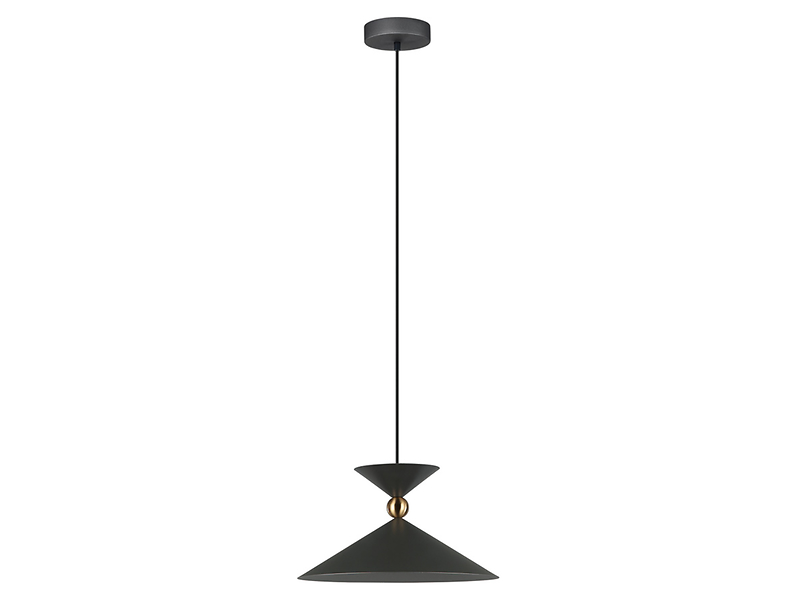 Lampa wisząca Quelto stalowa czarna 55841