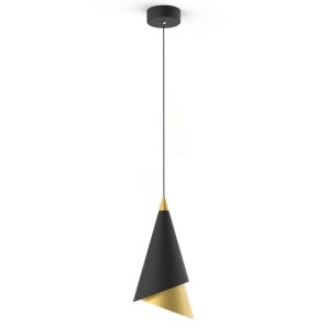 Lampa wisząca Raalto czarno-złota LED 1×13.55W Ciepła biel 469lm Italux 860984 Lampa wisząca Raalto czarno-złota LED 1×13.55W Ciepła biel 469lm Italux 860984