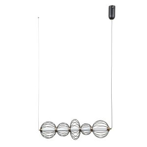 Lampa wisząca RABEL czarna matowa LED 5x18W Ciepła biel 1116lm Italux 836445 Lampa wisząca RABEL czarna matowa LED 5x18W Ciepła biel 1116lm Italux 836445