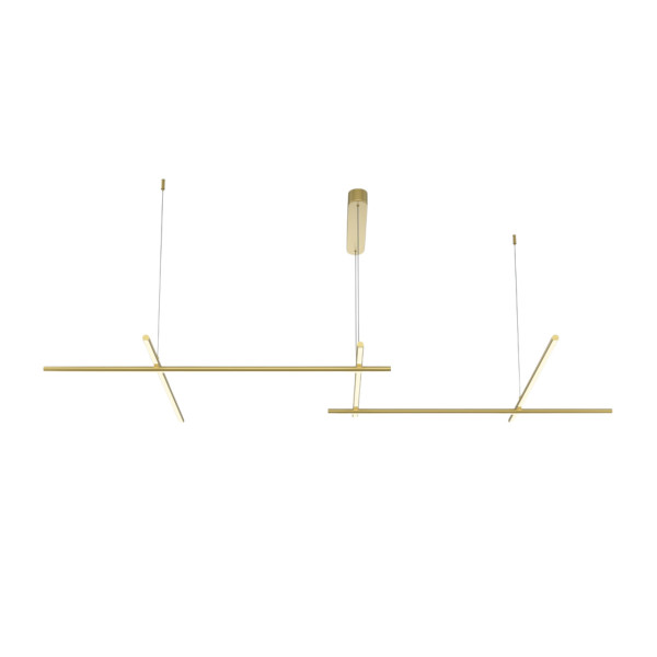 Lampa wisząca Radiance złota LED 1x80W Ciepła biel 1900lm Maytoni 852595
