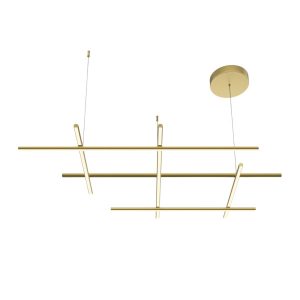 Lampa wisząca Radiance złota LED 1x80W Ciepła biel 3150lm Maytoni 852586 Lampa wisząca Radiance złota LED 1x80W Ciepła biel 3150lm Maytoni 852586