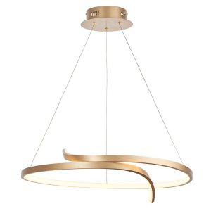Lampa wisząca RAFE szczotkowana złoto-biała LED 36,5W 3000K 1800lm Endon 1030051 Lampa wisząca RAFE szczotkowana złoto-biała LED 36,5W 3000K 1800lm Endon 1030051