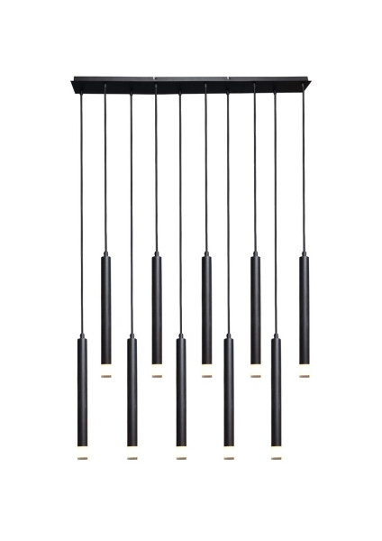 Lampa wisząca RAMIRA czarna 10xG9x5W wym:120x96x3cm IP20 Rabalux 989759