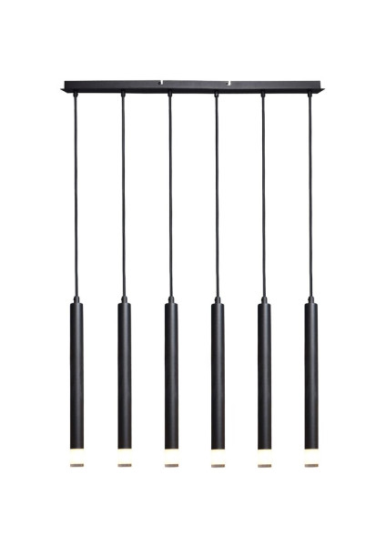 Lampa wisząca RAMIRA czarna 6xG9x5W wym:120x77x3cm IP20 Rabalux 989826