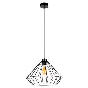 Lampa wisząca Raquelle metalowa czarna 56091 Lampa wisząca Raquelle metalowa czarna 56091