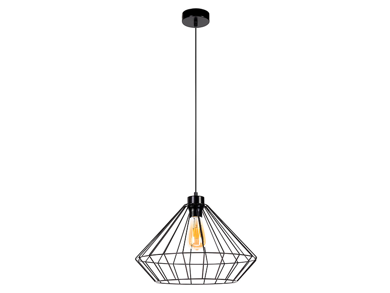 Lampa wisząca Raquelle metalowa czarna 56091